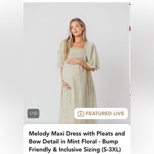 Melody Maxi Dress in Mint Green